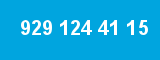 929 124 41 15 929 124 41 15